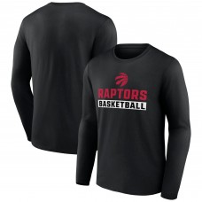 Toronto Raptors Black Lets Go Long Sleeve T-Shirt