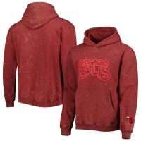 Толстовка Chicago Bulls The Wild Collective Unisex Tonal Acid Wash - Red
