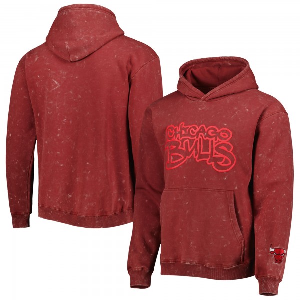 Толстовка Chicago Bulls The Wild Collective Unisex Tonal Acid Wash - Red