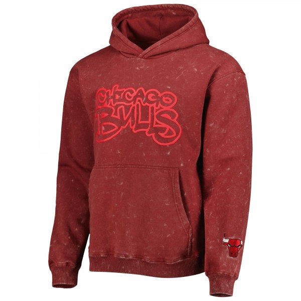 Толстовка Chicago Bulls The Wild Collective Unisex Tonal Acid Wash - Red