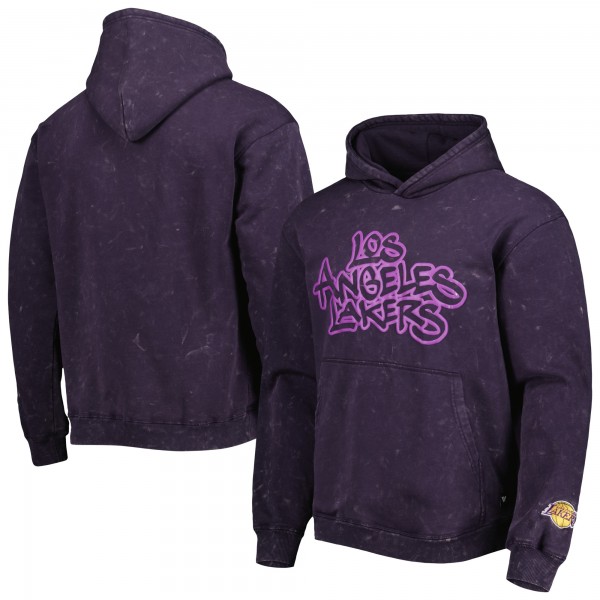 Толстовка Los Angeles Lakers The Wild Collective Unisex Tonal Acid Wash - Purple