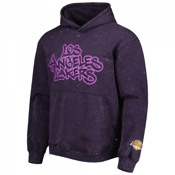 Толстовка Los Angeles Lakers The Wild Collective Unisex Tonal Acid Wash - Purple