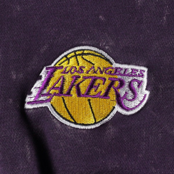 Толстовка Los Angeles Lakers The Wild Collective Unisex Tonal Acid Wash - Purple