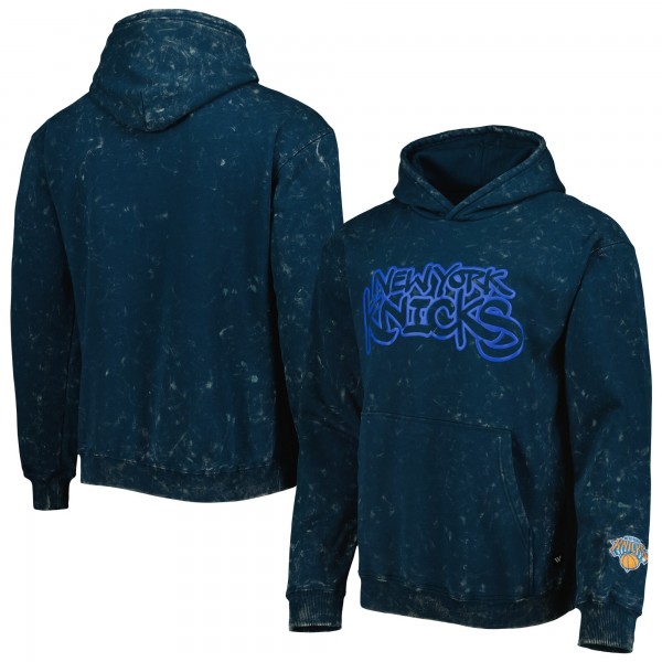 Толстовка New York Knicks The Wild Collective Unisex Tonal Acid Wash - Blue