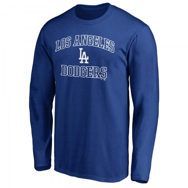 Los Angeles Dodgers Royal Heart and Soul Long Sleeve T-Shirt