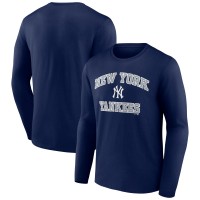 New York Yankees Navy Heart and Soul Long Sleeve T-Shirt