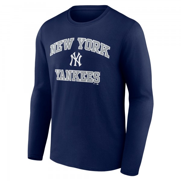 New York Yankees Navy Heart and Soul Long Sleeve T-Shirt