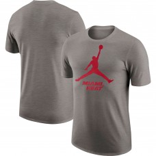 Miami Heat Jordan Brand Essential T-Shirt - Heather Gray