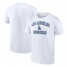 Los Angeles Dodgers White Heart and Soul T-Shirt