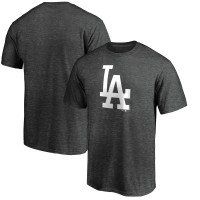 Los Angeles Dodgers Charcoal Official Logo T-Shirt