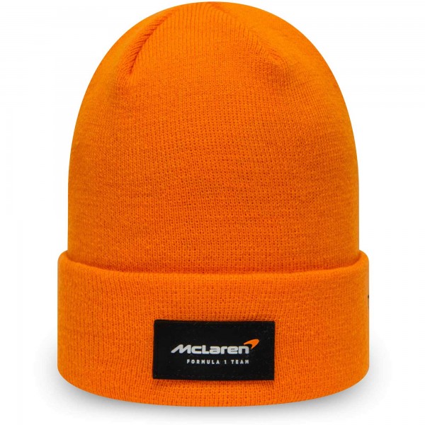 Шапка McLaren F1 Team New Era Essential Cuffed Knit - Orange