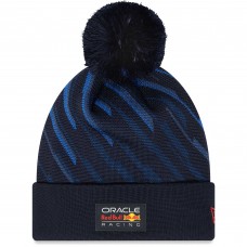 Шапка с помпоном Red Bull F1 Racing New Era Team Cuffed Knit - Navy