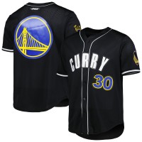 Рубашка с коротким рукавом Golden State Warriors Stephen Curry Pro Standard Black Capsule Player Baseball