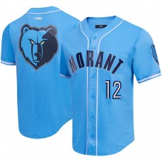 Рубашка с коротким рукавом Ja Morant Memphis Grizzlies Pro Standard Capsule Player Baseball - Blue
