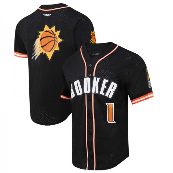 Рубашка с коротким рукавом Devin Booker Phoenix Suns Pro Standard Capsule Player Baseball - Black