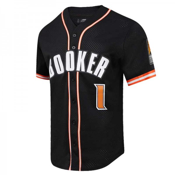 Рубашка с коротким рукавом Devin Booker Phoenix Suns Pro Standard Capsule Player Baseball - Black