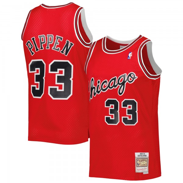 Джерси Chicago Bulls Scottie Pippen Mitchell & Ness Red Hardwood Classics 2003-04 Swingman