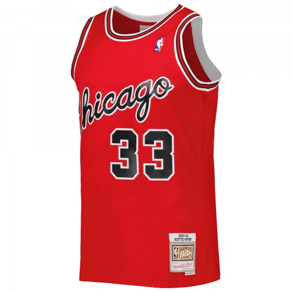 Джерси Chicago Bulls Scottie Pippen Mitchell & Ness Red Hardwood Classics 2003-04 Swingman
