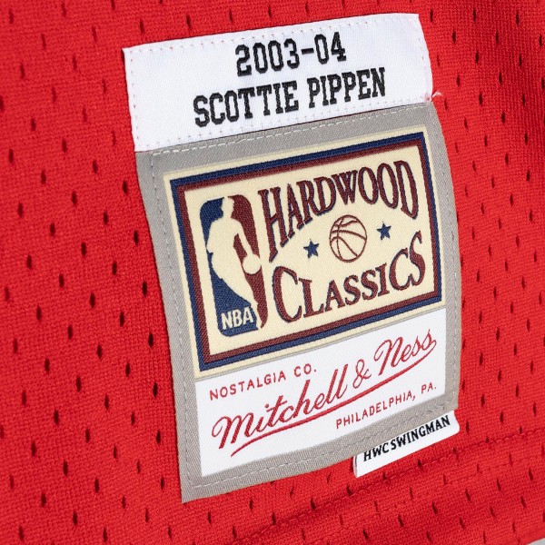 Джерси Chicago Bulls Scottie Pippen Mitchell & Ness Red Hardwood Classics 2003-04 Swingman