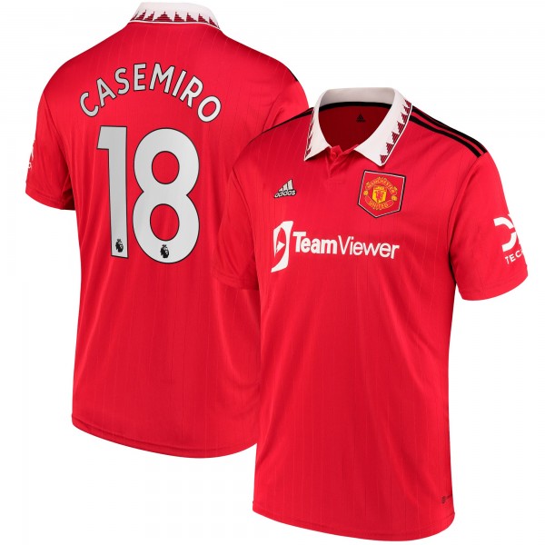 Чехол на телефон Игровая форма  Carlosmiro Manchester United adidas 2022/23 Home Replica Player - Red