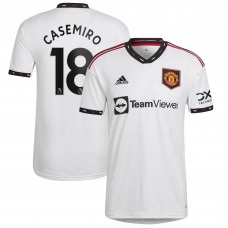 Чехол на телефон Игровая форма  Carlosmiro Manchester United adidas 2022/23 Away Replica Player - White