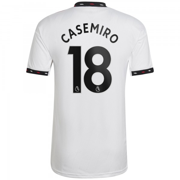 Чехол на телефон Игровая форма  Carlosmiro Manchester United adidas 2022/23 Away Replica Player - White