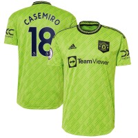Чехол на телефон Игровая форма  Carlosmiro Manchester United adidas 2022/23 Third Authentic Player - Neon Green