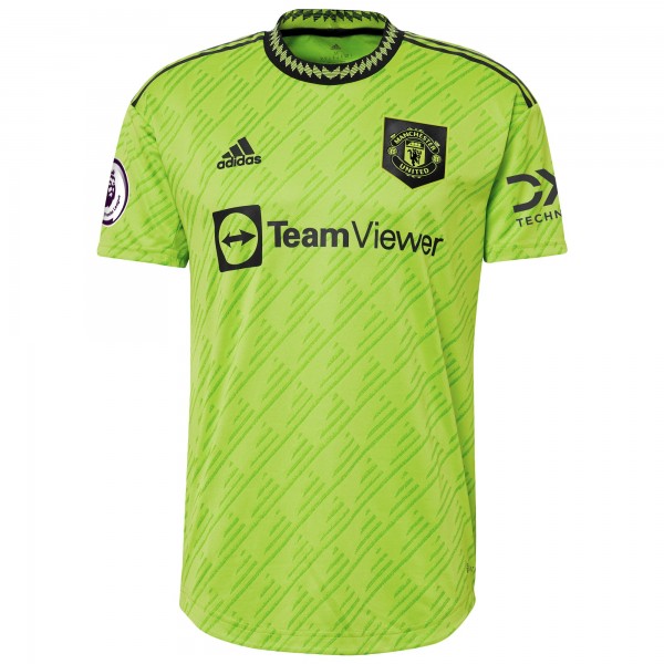 Чехол на телефон Игровая форма  Carlosmiro Manchester United adidas 2022/23 Third Authentic Player - Neon Green