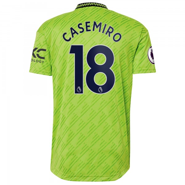 Чехол на телефон Игровая форма  Carlosmiro Manchester United adidas 2022/23 Third Authentic Player - Neon Green