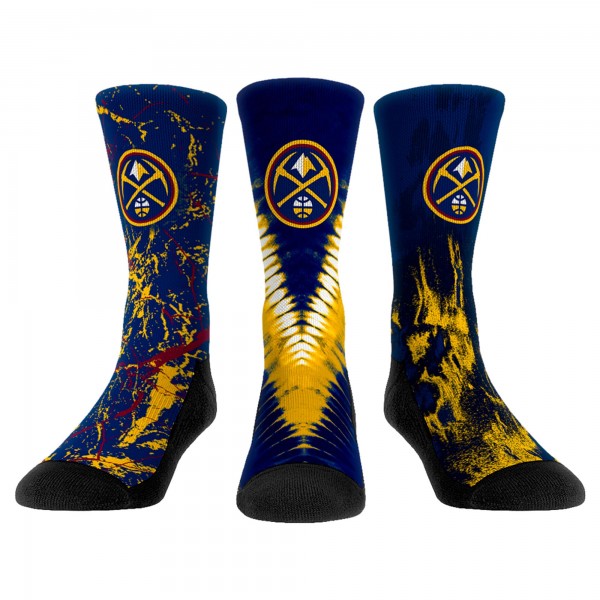 Три пары носков Rock Em Denver Nuggets Unisex