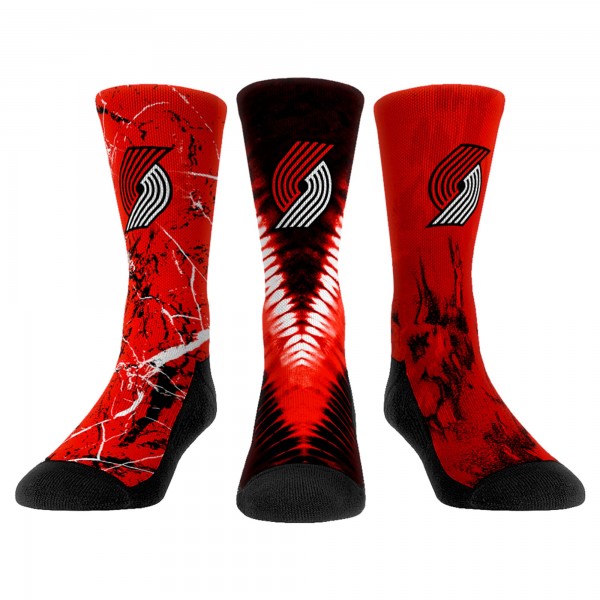Три пары носков Rock Em Portland Trail Blazers Unisex