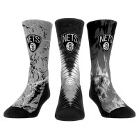 Подростковая Brooklyn Nets Rock Em Socks Three-Pack Crew Socks Set