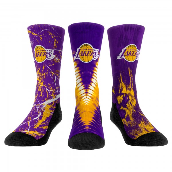 Подростковая Los Angeles Lakers Rock Em Socks Three-Pack Crew Socks Set