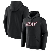 Miami Heat Black Wordmark Team Logo Pullover Hoodie