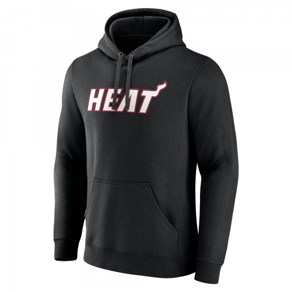 Miami Heat Black Wordmark Team Logo Pullover Hoodie