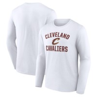 Cleveland Cavaliers White Victory Arch Logo Long Sleeve T-Shirt