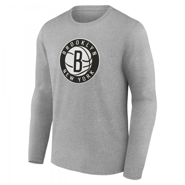 Футболка с длинным рукавом Brooklyn Nets Alternate Logo - Gray
