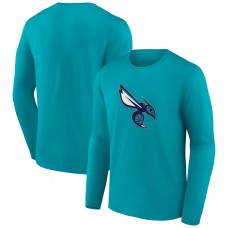 Футболка с длинным рукавом Charlotte Hornets Alternate Logo - Aqua