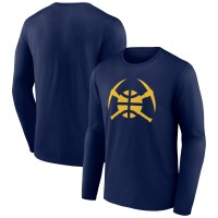 Футболка с длинным рукавом Denver Nuggets Navy Alternate Logo