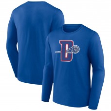 Detroit Pistons Royal Alternate Logo Long Sleeve T-Shirt
