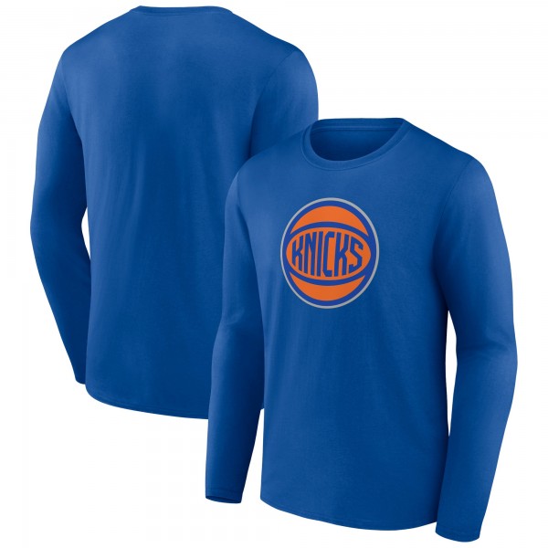New York Knicks Royal Alternate Logo Long Sleeve T-Shirt