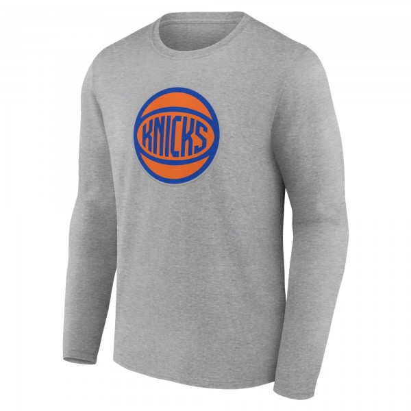 Футболка с длинным рукавом New York Knicks Alternate Logo - Gray