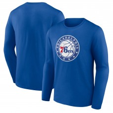 Philadelphia 76ers Royal Alternate Logo Long Sleeve T-Shirt