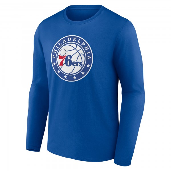 Philadelphia 76ers Royal Alternate Logo Long Sleeve T-Shirt