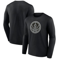 Футболка с длинным рукавом San Antonio Spurs Black Alternate Logo