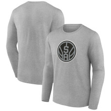 Футболка с длинным рукавом San Antonio Spurs Gray Alternate Logo