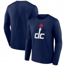Washington Wizards Navy Alternate Logo Long Sleeve T-Shirt