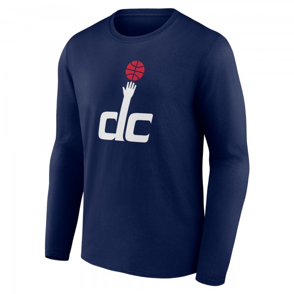 Washington Wizards Navy Alternate Logo Long Sleeve T-Shirt