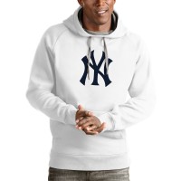 Толстовка New York Yankees Antigua White Victory Pullover Team Logo