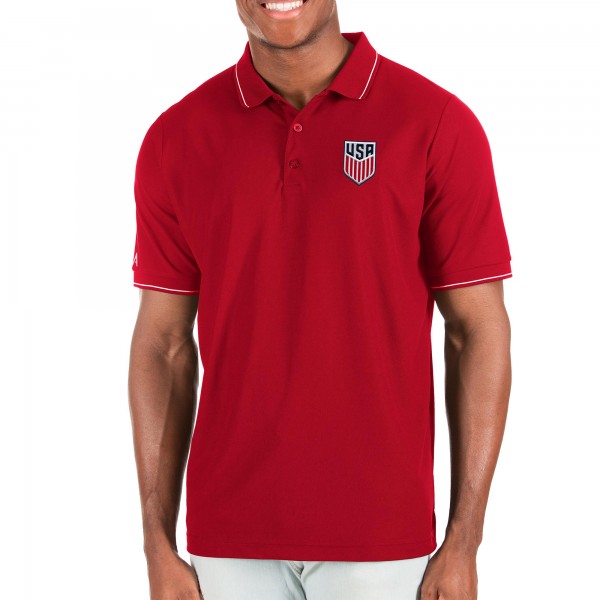 Поло USMNT Antigua Solid Pique - Red